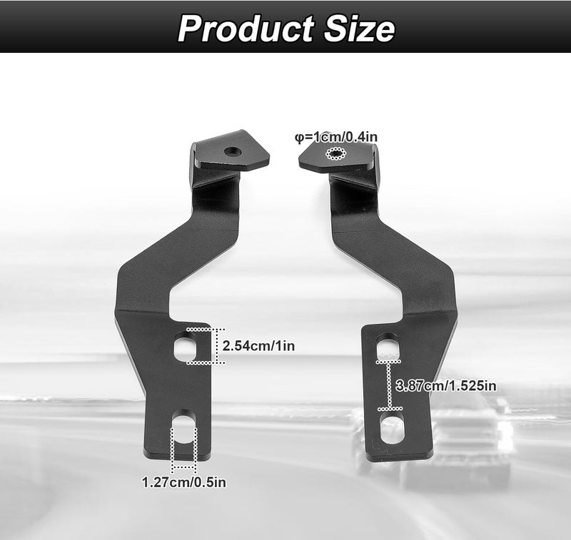 ROMELACK Ditch LED Light Brackets Hood Mount Pods Bracket Compatible with Toyota 4Runner 2003-2009 (Black) - Image 2